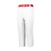 Augusta Sportswear Youth Pull-Up Baseball Pant with Loops, White, M view 1