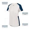 Girls Cutter Jersey White/Navy M view 3