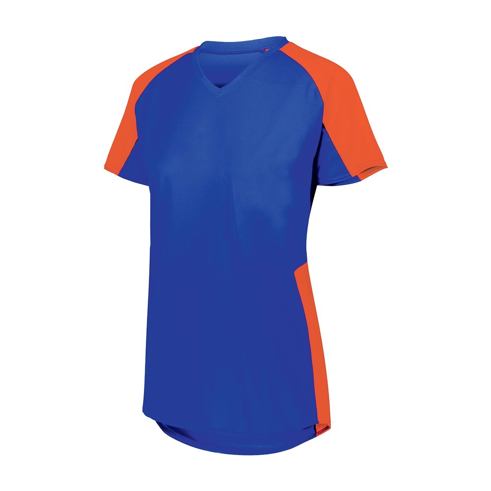 Girls Cutter Jersey Royal/Orange L