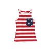 Aulase Unisex Girl Boy American Flag Print Tank Top Sleeveless Jersey Tee Shirt 6 Red view 1