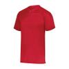 Attain Wicking Two-Button Baseball Jersey Red 5XL view 1