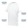 Augusta Sportswear Boys Cutter Jesey White/White view 3