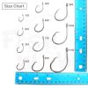 Qty 100 Fishing 4X Strong Offset Circle Hooks Hi-Carbon Steel Black Nickel Hook - Size 7/0 view 4