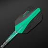 Harrows Retina | Premium Extra Strong 100 Micron Dart Flights in Slim Shape, 1 Sets of 3 Flights, 3 Flights In Total, Jade view 2