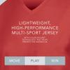 Augusta Sportswear Womens Cutter Softball Jersey, Red/White M view 4