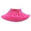MizHome Girls Fluffy Tulle Pleated Tutu Skirt Princess Ballet Dance Dress Tiered Rose red L view 1