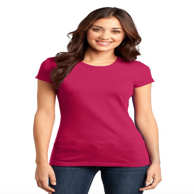 District Juniors Ring Spun 100% Cotton T Small Waterm