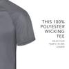 Augusta Sportswear Attain Wicking Two-Button Baseball Jersey Blue Grey M view 2