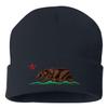 Go All Out One Size Navy Cuffed California Republic Bear Embroidered Cuffed Knit Beanie Cap view 1