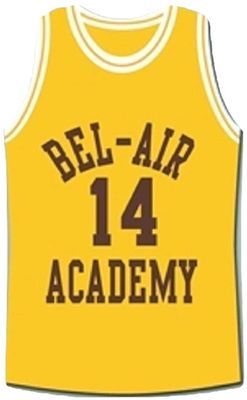 Fresh Smith #14 Bel Air Academy Yellow Basketball Jersey Stitch Sewn XS-2XL (38)