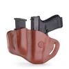 1791 GUNLEATHER G19 Holster - Right Hand OWB Leather Holster for Belts - Compatible with Glock 19, 23, 26, 27, H&K VP40 and Springfield XDS (BH2.1) (Combo Classic Brown) view 2