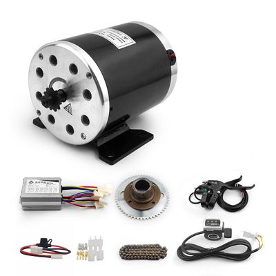 500W Scooter Brush Conversion Kit with Headlight DIY Child Scooter Mini Motorcycle Engine Kit Use 25H (48V Thumb kit)