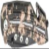 SE Drop Point Folding Knife with Seatbelt Cutter and Window Breaker with Woodland Digital Camo - KC-G9066DCMC view 2