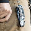 SE Drop Point Folding Knife with Seatbelt Cutter and Window Breaker with Woodland Digital Camo - KC-G9066DCMC view 3