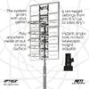 NET1 Attack Youth Portable Basketball System, White view 4