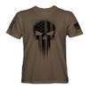 Fantastic Tees USA American Skull Patriotic Shirts for Men T-Shirt (Savanna Brown, 3XL) view 1
