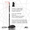 NET1 Black Pole Pad Netball System, Red view 2