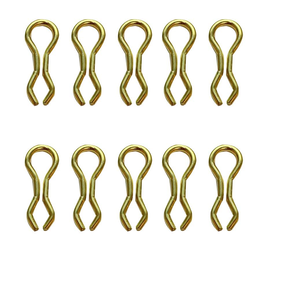 100 Pieces Long Brass Sinker Eyes-Eyelets for Hilts Do-It Lead Weight Molds-Size 9.3mm/7.3mm/6.3mm (1#-OD-6.3mm-100pcs)