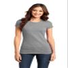 District Juniors Ring Spun 100% Cotton T Md. Gry Fr view 1