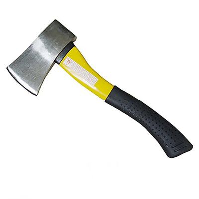 2LB Carbonized Steel Camping Axe with Comfortable Fiber Glass Handle, Durably Built for Long Lasting Performance (2.0)