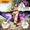 Foxelli Camping Hammock  Ultralight Hammock for Backpacking, Hiking, Festivals, Travel - Easy Setup with Tree-Friendly Ropes & Steel Carabiners, Heavy Duty Parachute Nylon view 3