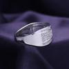 AFFY Wedding Bands 10K Solid White Gold Six Row Natural Diamond (H-I Color, I1-I2 Clarity, 0.40 Cttw) Ring For Men Ring Size-11 view 4