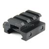 TACFUN 2PCS Flat TOP Half 1/2 INCH MINI Riser Block Mount 3 Slot Picatinny Rail view 3