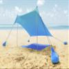 ALPHA CAMP Beach Tent Canopy, Portable Sun Shelter Sun Shade 7x7 FT with Sandbag Anchors, 2 Pole Pop Up Outdoor Shelter Family Size for Beach, Camping, Fishing, Backyard, Picnics - Blue view 1