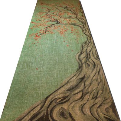Eka YogiLife Tree Pose 2 - Premium Quality Printed Yoga Mat (Natural)