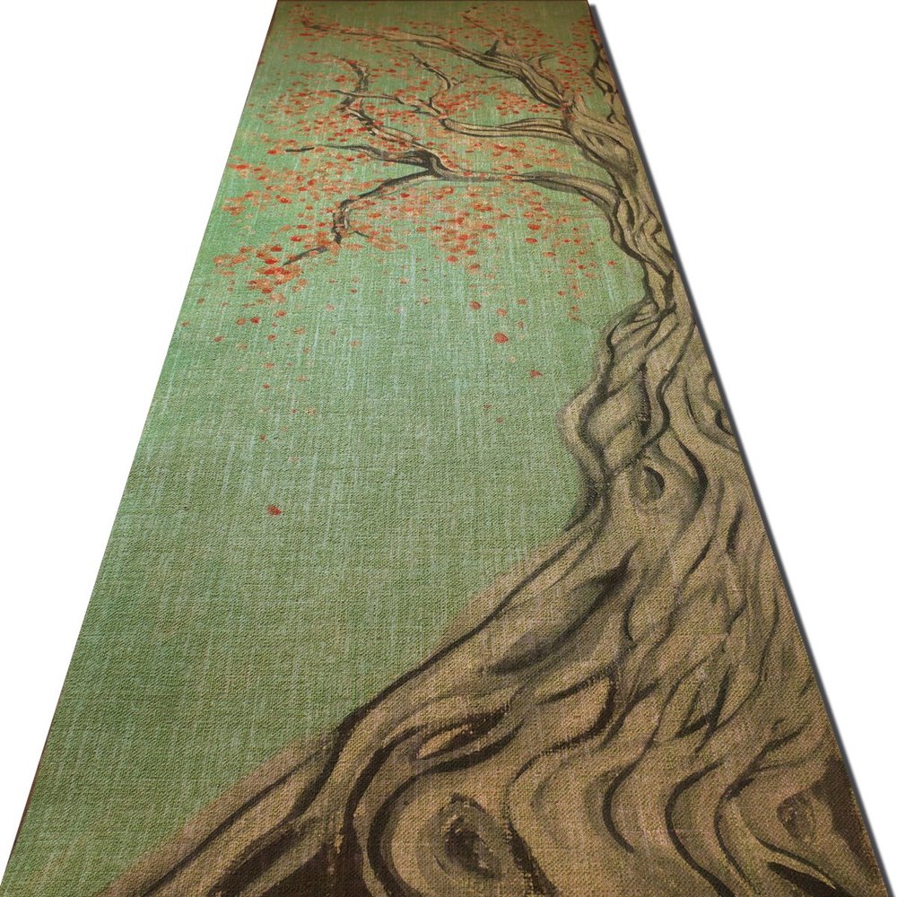 Eka YogiLife Tree Pose 2 - Premium Quality Printed Yoga Mat (Natural)