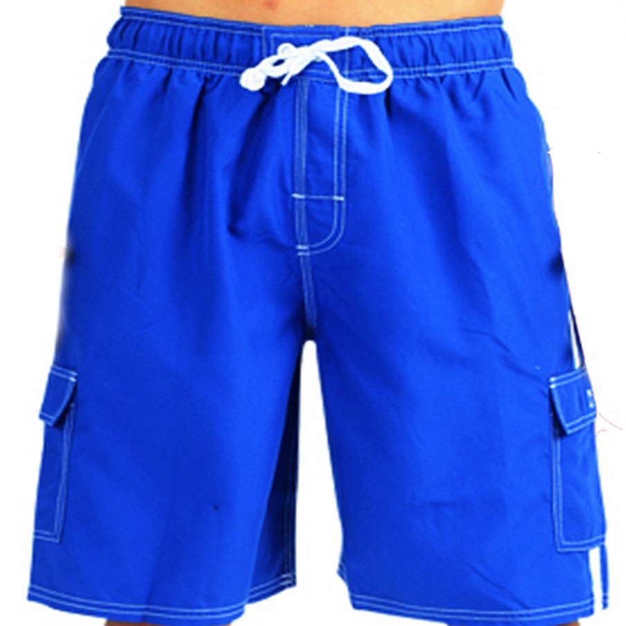 NORTY Big Boys' Swim Trunks - Stylish Bathing Suit for Kids - Swimsuit Shorts with Pockets - Comfortable Board Shorts - Royal - 10-12