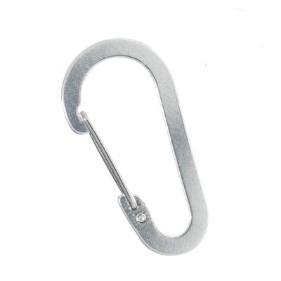 West Coast Paracord 2 inch Lightweight Durable Wire Gate Aluminum Carabiner Keychain, Recreational, Strapping (Silver, 50 Pack)