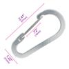 West Coast Paracord 2 inch Lightweight Durable Wire Gate Aluminum Carabiner  Keychain, Recreational, Strapping (Silver, 50 Pack) view 2