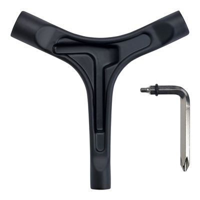RADECKAL All in One Skate Tool, T Tool, Y Tool for Skateboards, Longboards, Mini Skateboards, and Cruisers (Black)