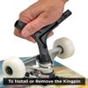RADECKAL All in One Skate Tool, T Tool, Y Tool for Skateboards, Longboards, Mini Skateboards, and Cruisers (Black) view 4