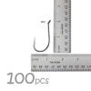Qty 100 Fish WOW! Size 8/0 Fishing Octopus Hooks Black Nickel Super Sharp Made of Hi-Carbon Steel view 3