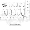 Qty 100 Fish WOW! Size 8/0 Fishing Octopus Hooks Black Nickel Super Sharp Made of Hi-Carbon Steel view 4