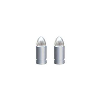 Alta Bullet Presta Bike Valve Caps, Multiple Colors (Chrome)
