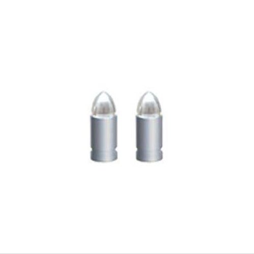 Alta Bullet Presta Bike Valve Caps, Multiple Colors (Chrome)