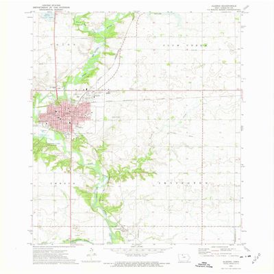 YellowMaps Algona IA topo map, 1:24000 Scale, 7.5 X 7.5 Minute, Historical, 1972, Updated 1975, 26.9 x 21.9 in - Tyvek