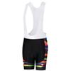 Uriah Women's Cycling Bib Shorts White 3D Coolmax Gel Padded Colorful Brush Size 5XL(CN) view 1