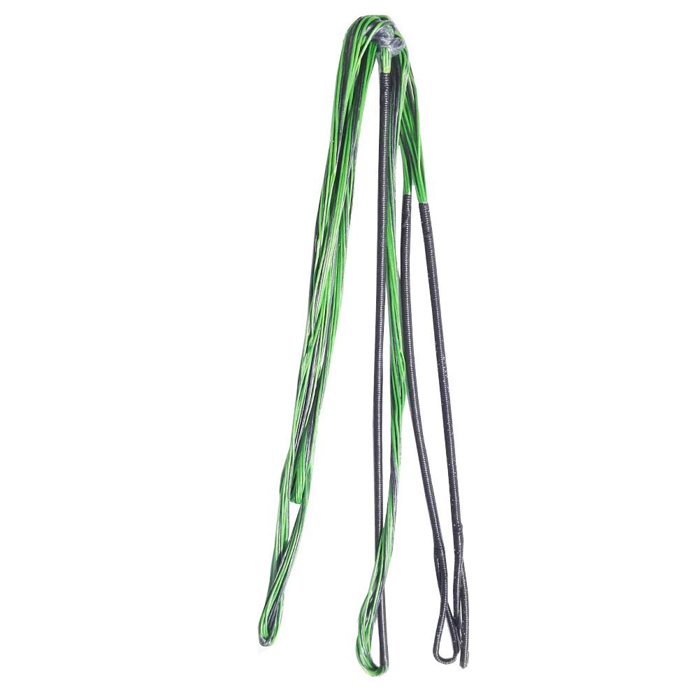 60"-70" Dacron Replacement Bowstring 16 Stand Bow String for Bow Up to 70 Lbs (Light Green and Black, 60 inch)