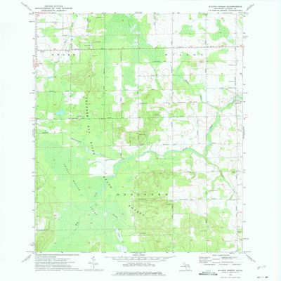 YellowMaps Evans Creek MI topo map, 1:24000 Scale, 7.5 X 7.5 Minute, Historical, 1972, Updated 1975, 26.9 x 21.9 in - Tyvek