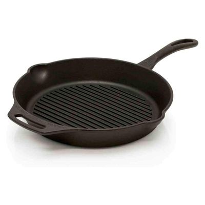 Petromax Unisex Adult's 'Grill-Feuerpfanne' Fire pan, Black, 35 cm mit 2 Henkeln