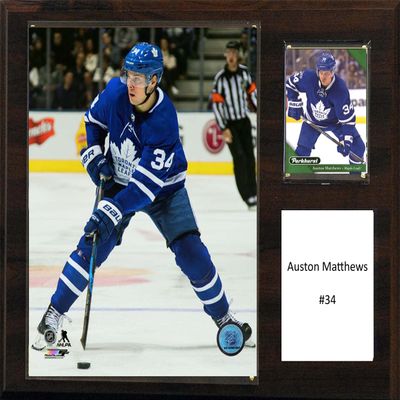 C&I Collectables NHL Toronto Maple Leafs Mens 1215Amatthewsnhl 12"X15" Auston Matthews Toronto Maple Leafs Player Plaque, Brown, N/A