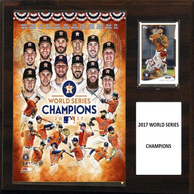 C&I Collectables MLB Houston Astros Mens 1215WS17MLB 12"X15" Houston Astros 2017 World Series Champions, Brown, N/A
