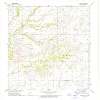 Hollow OK topo map, 1:24000 Scale, 7.5 X 7.5 Minute, Historical, 1972, Updated 1974, 27.3 x 22.4 in - Tyvek