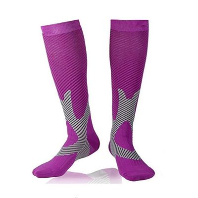 Compression Socks for Women & Men Circulation (2 Pairs) - Best for Running Athletic Cycling - 15-20 mmHg