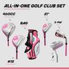 Precise M5 Ladies Complete Left & Right Handed Golf Club Set | Complete Regular & Petite Womens Golf Clubs Set | with 3 HC's, Lightweight Shafts & Spacious Stand Bag w/Pockets & Dual Carrying Straps view 2