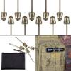 BOOSTEADY Pack of 10 Tactical Gear Clip Molle Web Dominators for Outdoor Hydration Tube Backpack Straps Management with Zippered Pouch view 1